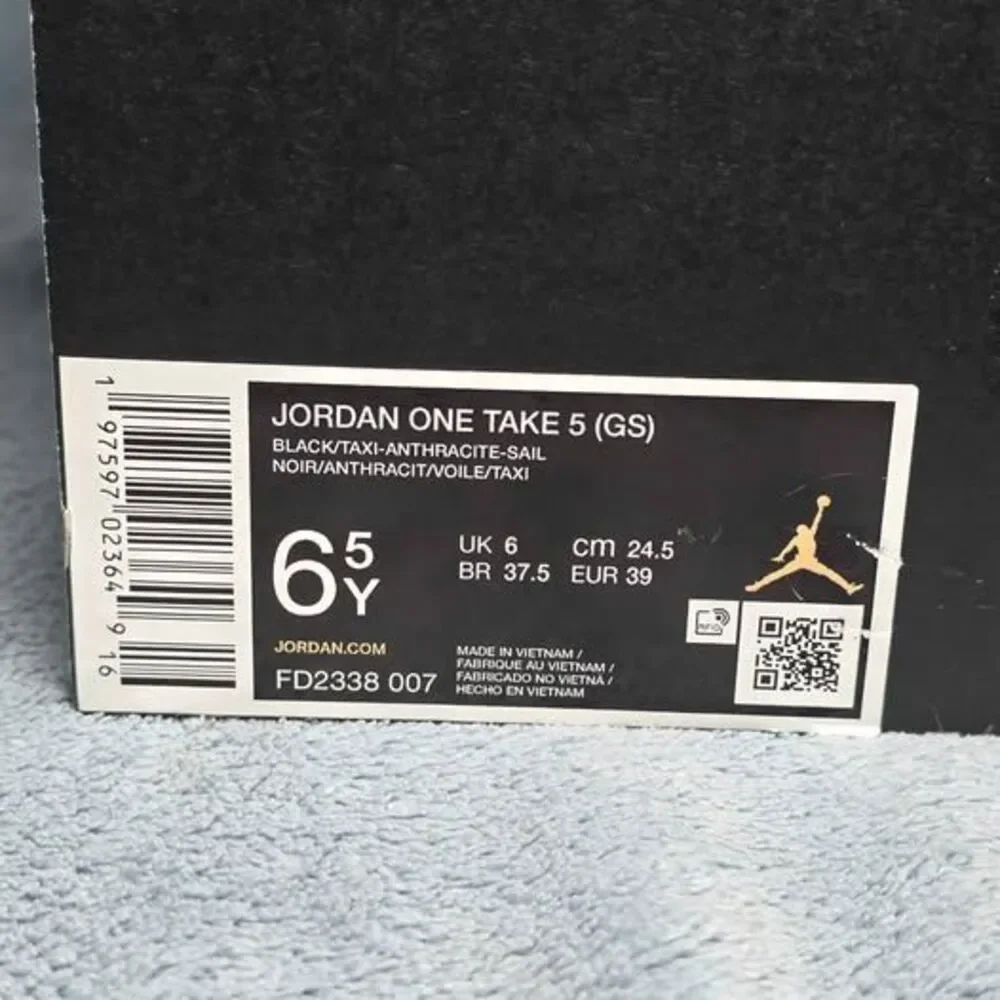 Jordan One Take 5 (GS) Black/Taxi-Anthracit Shoes Youth 6.5 or Womens 8